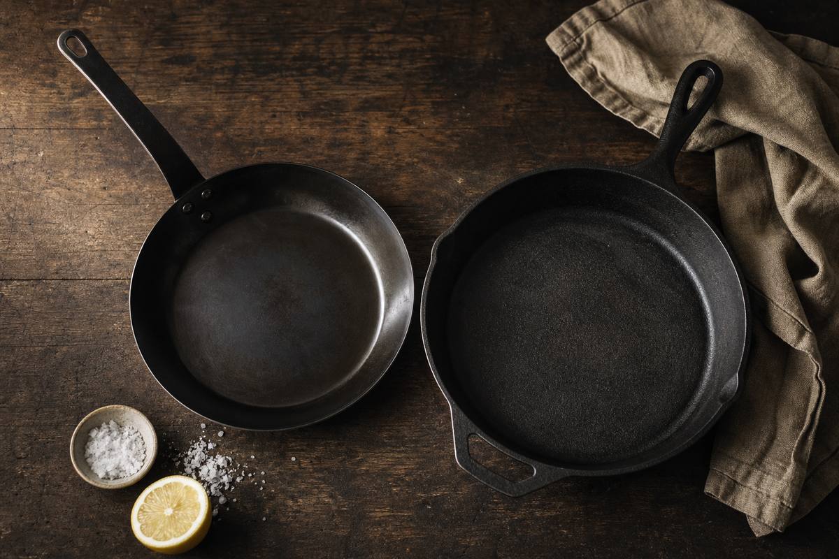 Carbon Steel vs Cast Iron: Which Pan Actually Belongs on Your Stove
