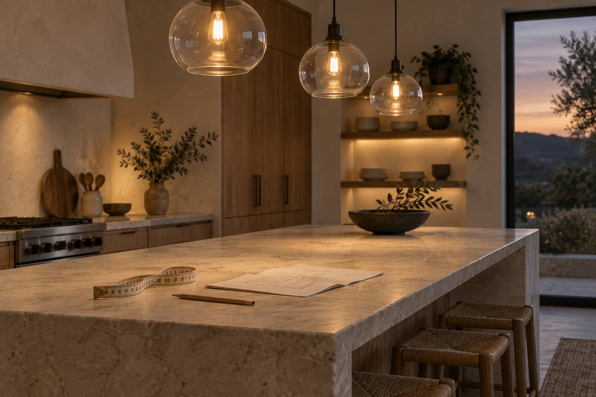 Kitchen Island Pendants, Measured: 8 Fixtures From 5 to 28 Inches Wide