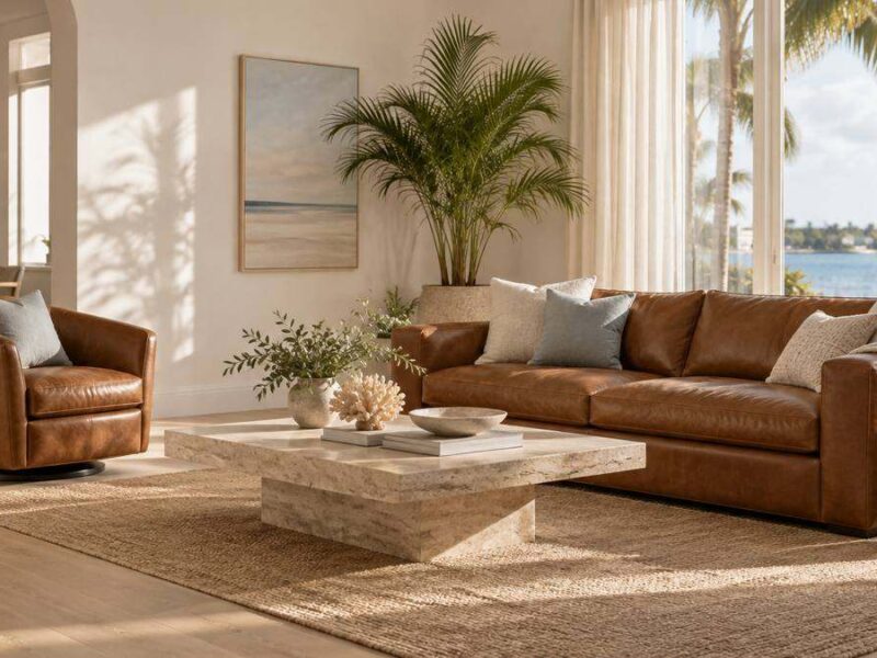 Best Leather Living Room Furniture in Fort Myers and Naples