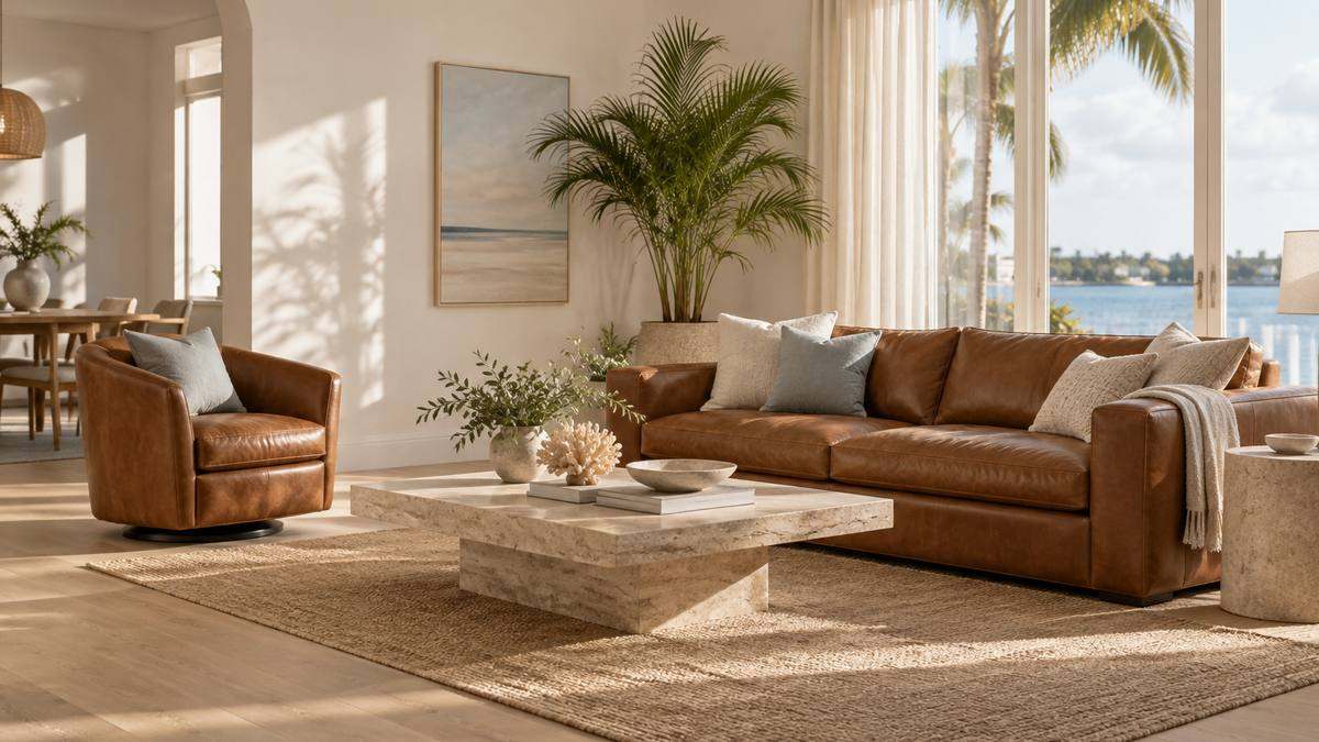 Best Leather Living Room Furniture in Fort Myers and Naples